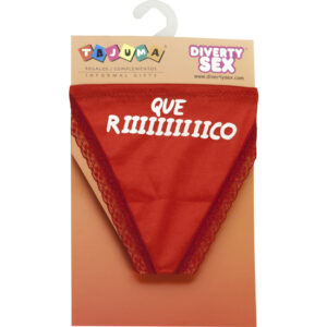 tanga rojo chica que riiiiiico