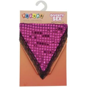 tanga lentejuelas fuscia chica