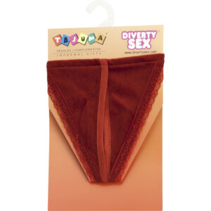 tanga rojo chica abierto