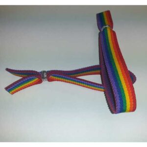 pulsera lujo chico goma con bolita orgullo
